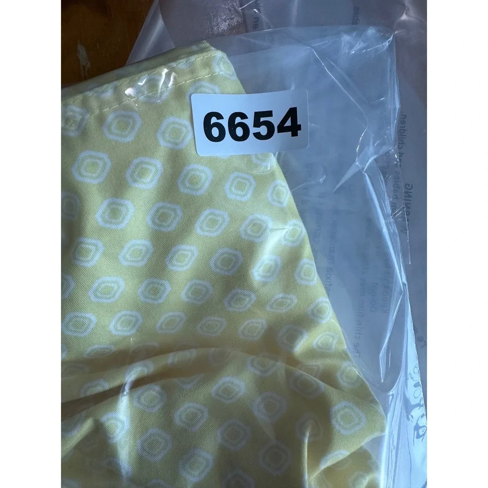Uzzi Swim Trunks Mens Medium Yellow Pattern Amphibious Gear Shorts lined‎